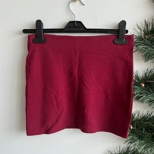 Shana - red mini skirt - size small - perfect condition!